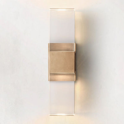Serra Plane Crystal Linear Wall Sconce