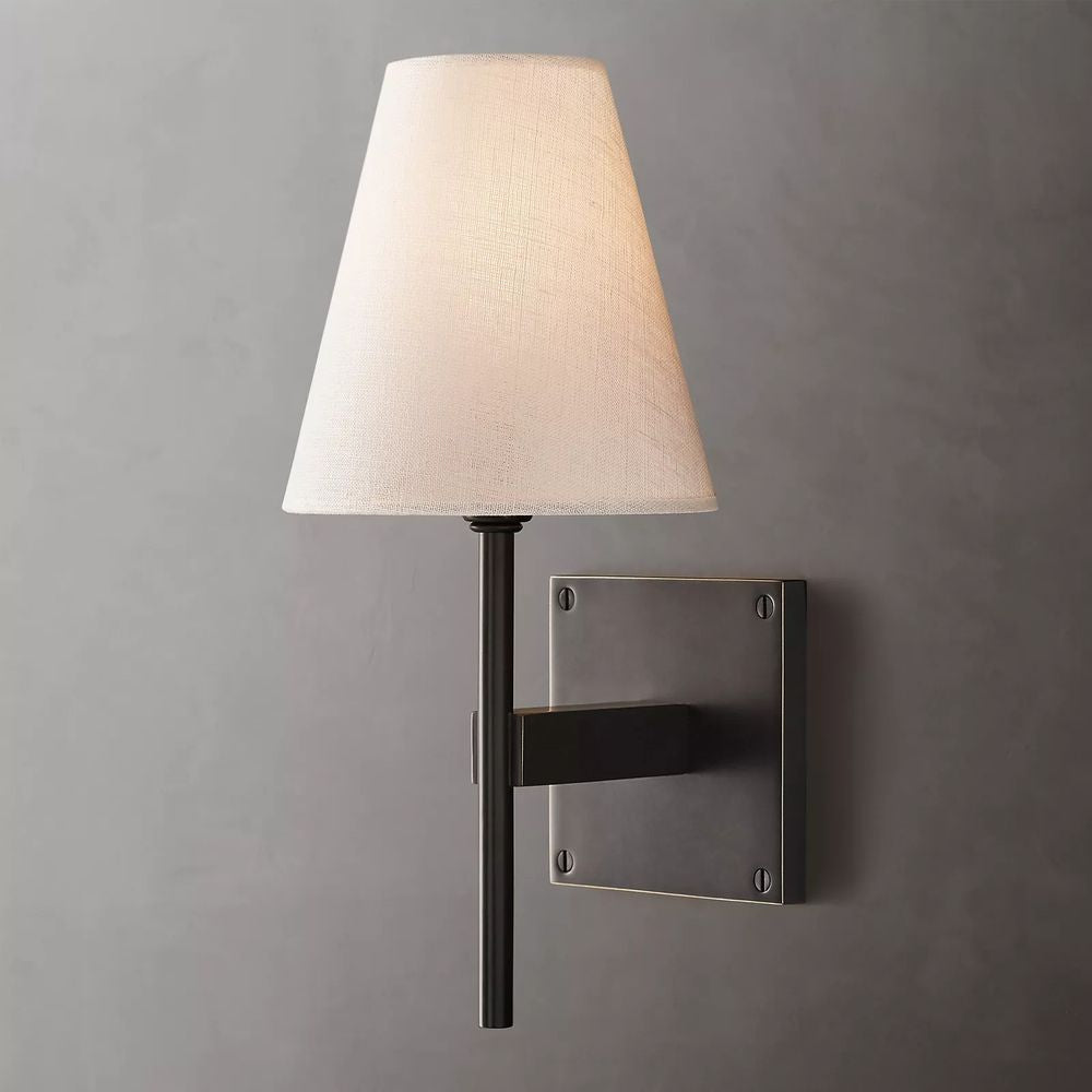 Fulham Tapered Linen Wall Sconce