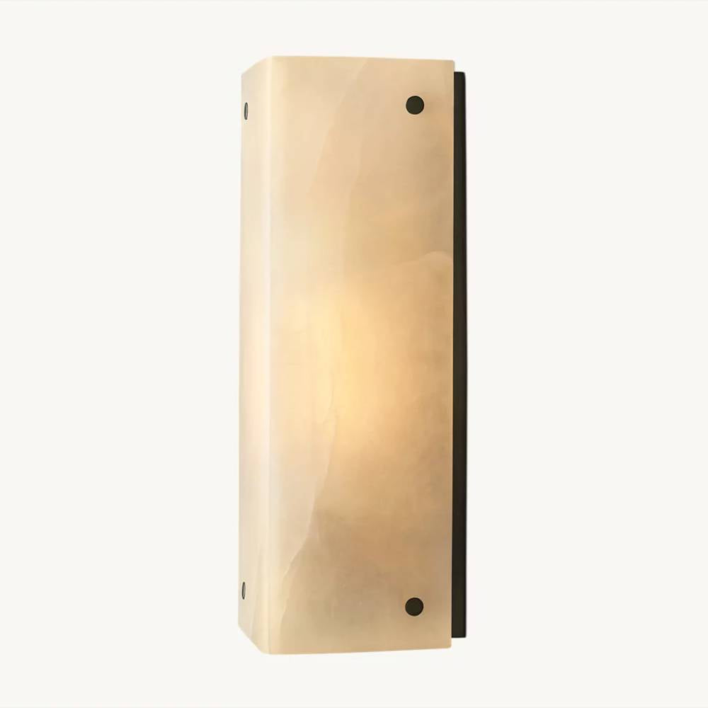 Reynard Stacked Alabaster Wall Sconce
