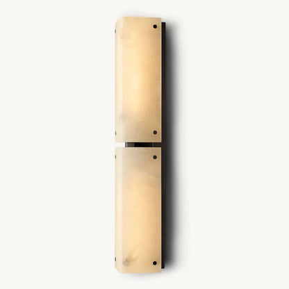 Reynard Stacked Alabaster Double Wall Sconce