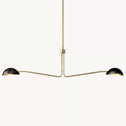 Convessi Sculpted Flow Linear Chandelier 54"