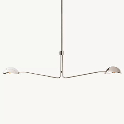 Convessi Sculpted Flow Linear Chandelier 54"