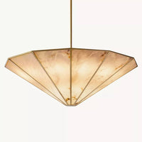 Lucette Alabaster Vein Round Chandelier 60"