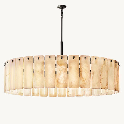Calamette Striated Onyx Round Chandelier 60"
