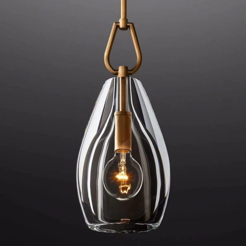 Botanist Crystal Flute Pendant Light