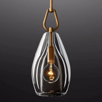 Botanist Crystal Flute Pendant Light