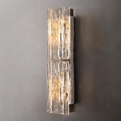Lattice Module Glass Double Wall Sconce