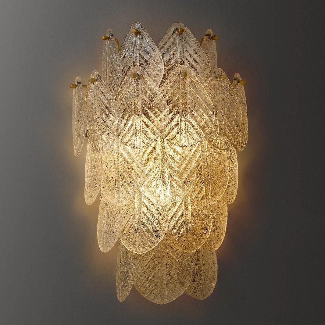 Vanero Pebble Leaf Wall Sconce