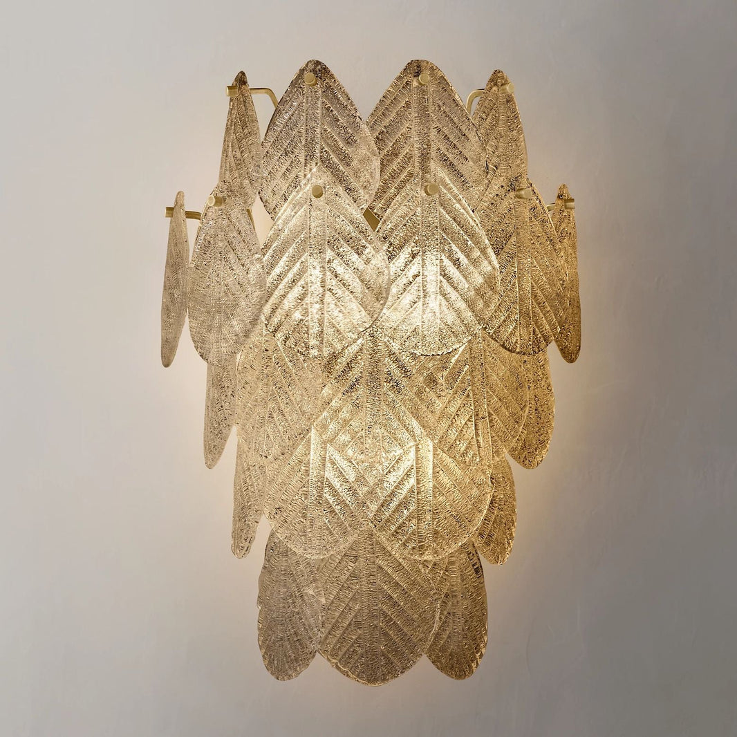 Vanero Pebble Leaf Wall Sconce