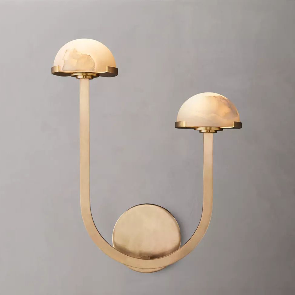 Perael Curve Dome Double Wall Sconce