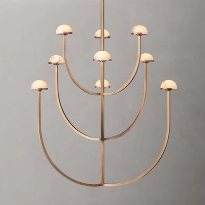 Perael Curve Dome Round Chandelier 40"