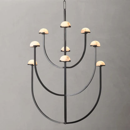 Perael Curve Dome Round Chandelier 40"