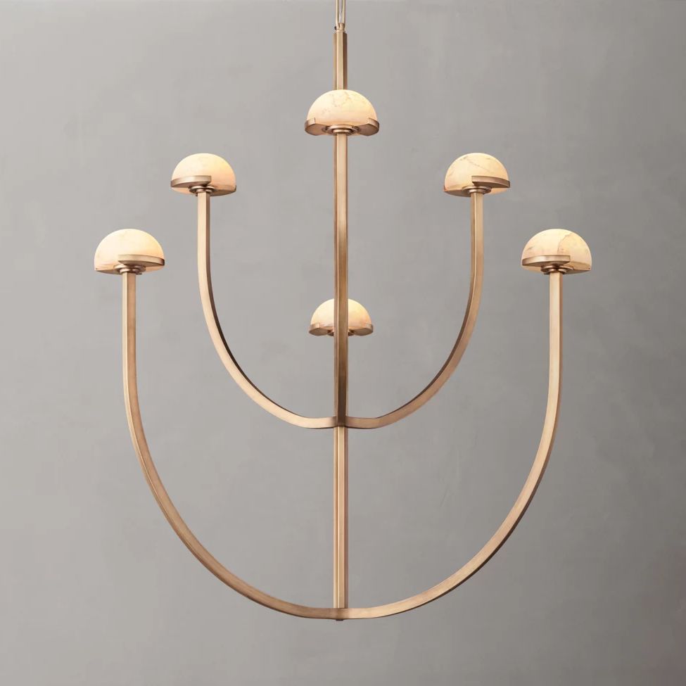 Perael Curve Dome Round Chandelier 32"