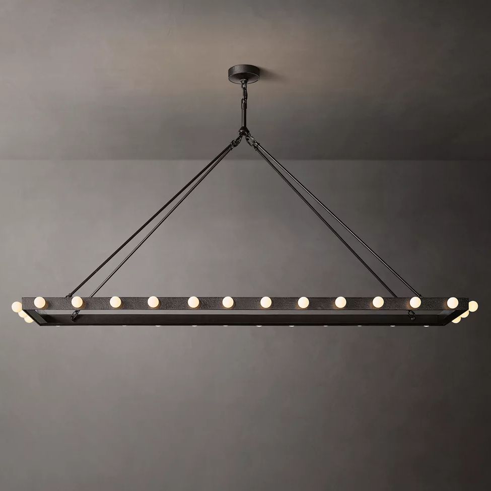Vitoria Ember Trace Linear Chandelier 72"