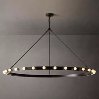 Vitoria Ember Trace Round Chandelier 60"