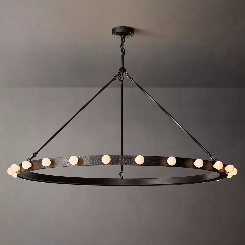 Vitoria Ember Trace Round Chandelier 48"