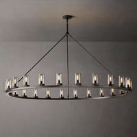 Ondra Flare Burnt Round Chandelier 72"