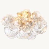 Dorian Swirled Glass Flush Mount