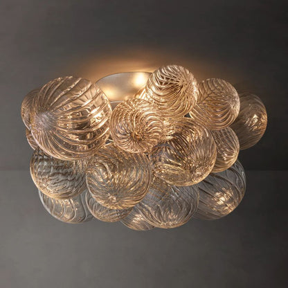 Dorian Swirled Glass Flush Mount