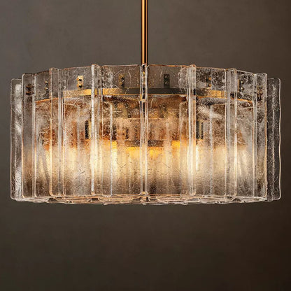 Lattice Module Glass Round Chandelier 60"