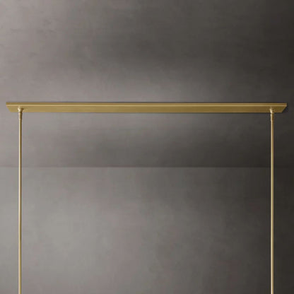 Ravelle Clear Glass Linear Chandelier 73"
