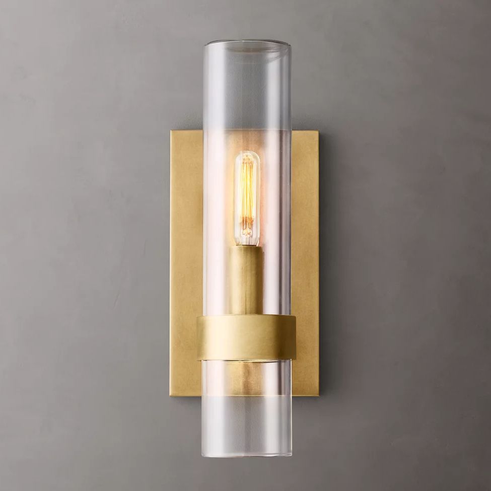 Ravelle Clear Glass Wall Sconce