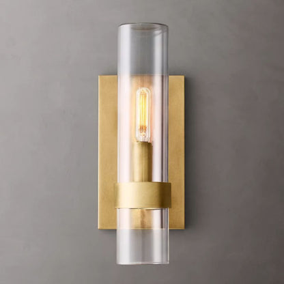 Ravelle Clear Glass Wall Sconce