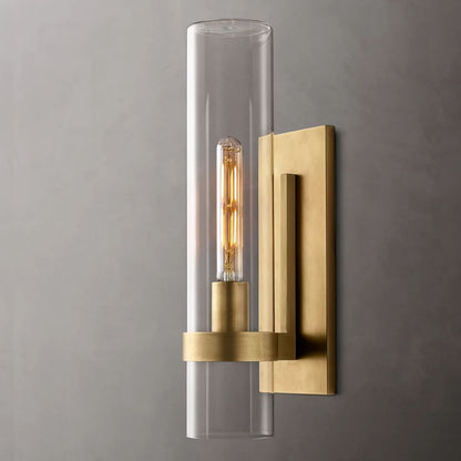 Ravelle Clear Glass Wall Sconce