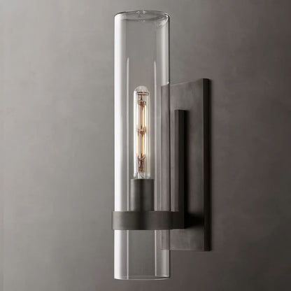 Ravelle Clear Glass Wall Sconce