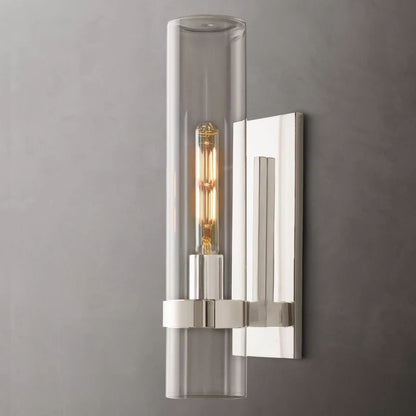 Ravelle Clear Glass Wall Sconce
