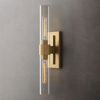Ravelle Clear Glass Linear Wall Sconce
