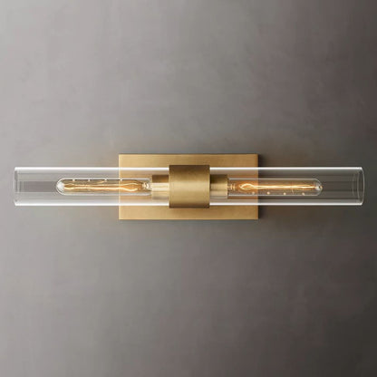 Ravelle Clear Glass Linear Wall Sconce