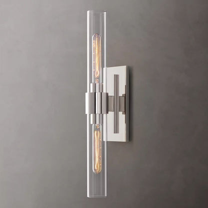 Ravelle Clear Glass Linear Wall Sconce