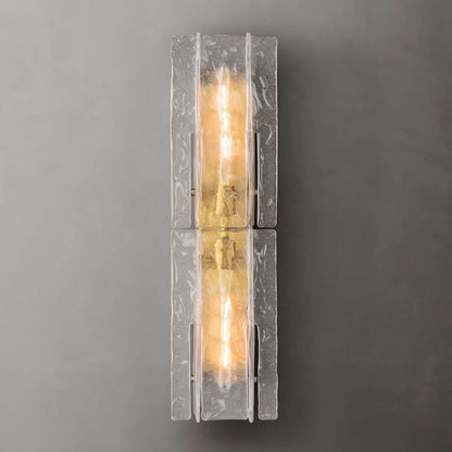 Lattice Module Glass Double Wall Sconce