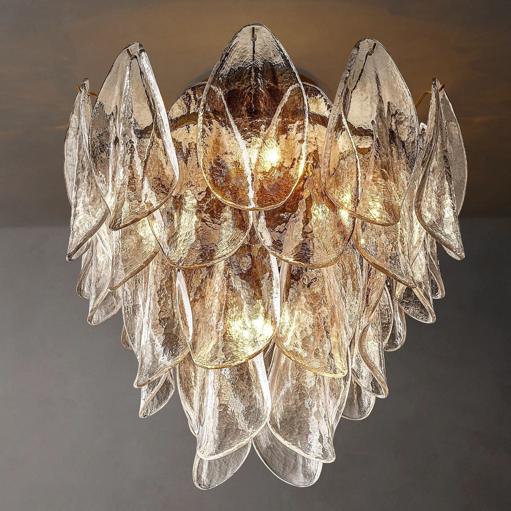 Petalia Stacked Glass Flush Mount