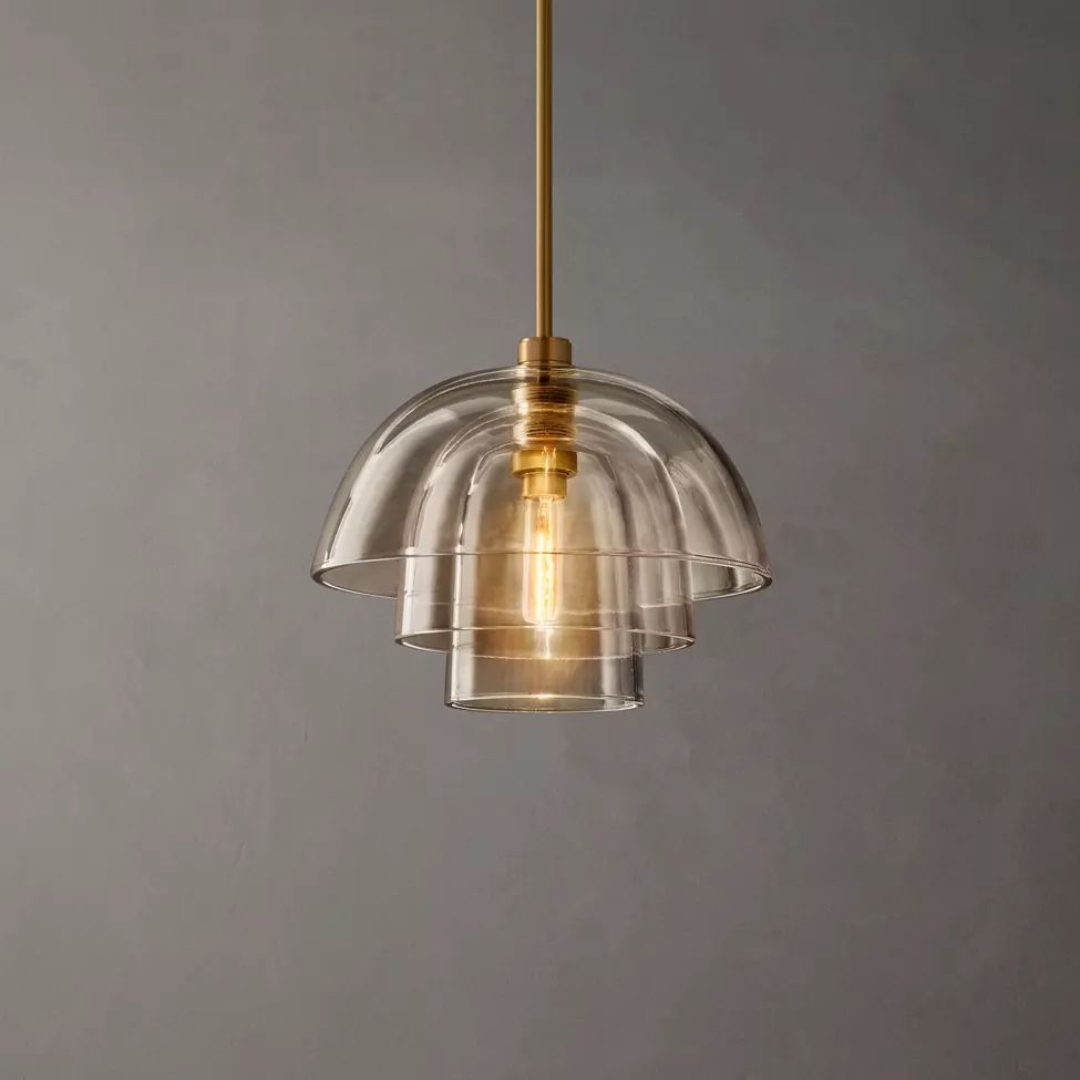 Blom Layered Glass Cloche Pendant Light
