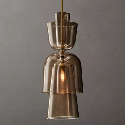Blom Layered Glass Grand Flute Pendant Light