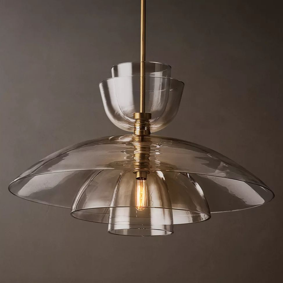 Blom Layered Glass Grand Cloche Pendant Light