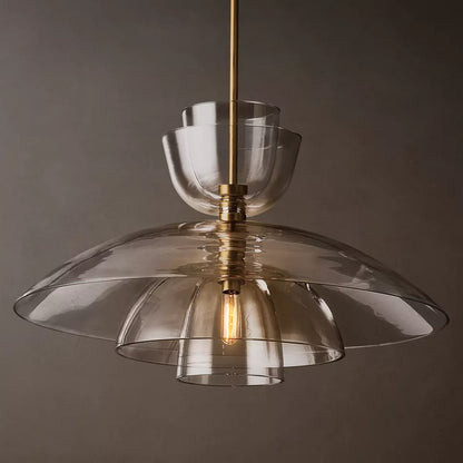 Blom Layered Glass Grand Cloche Pendant Light