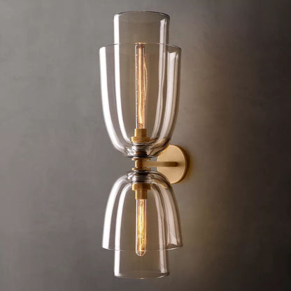 Blom Layered Glass Grand Flute Wall Sconce