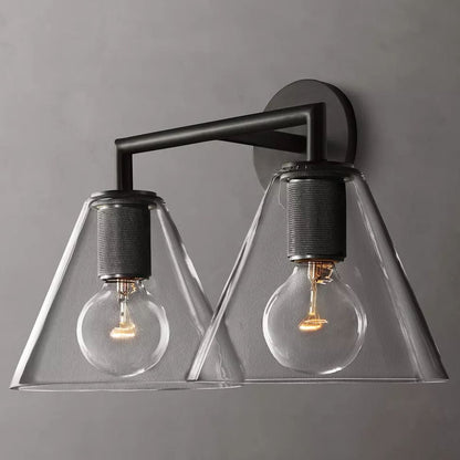 Utilitaire Funnel Shade Double Wall Sconce