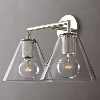 Utilitaire Funnel Shade Double Wall Sconce