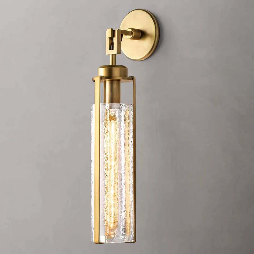 Arpege Glacial Cylinder Wall Sconce