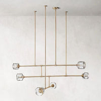 Demaret Sculpted Crystal Mobile Round Chandelier 62"