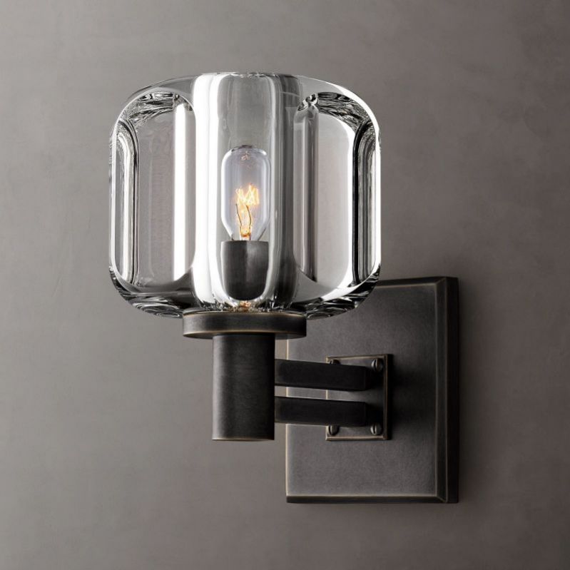 Demaret Sculpted Crystal Wall Sconce