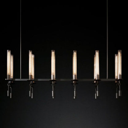 Fontanelle Vintage Glow Linear Chandelier 54"