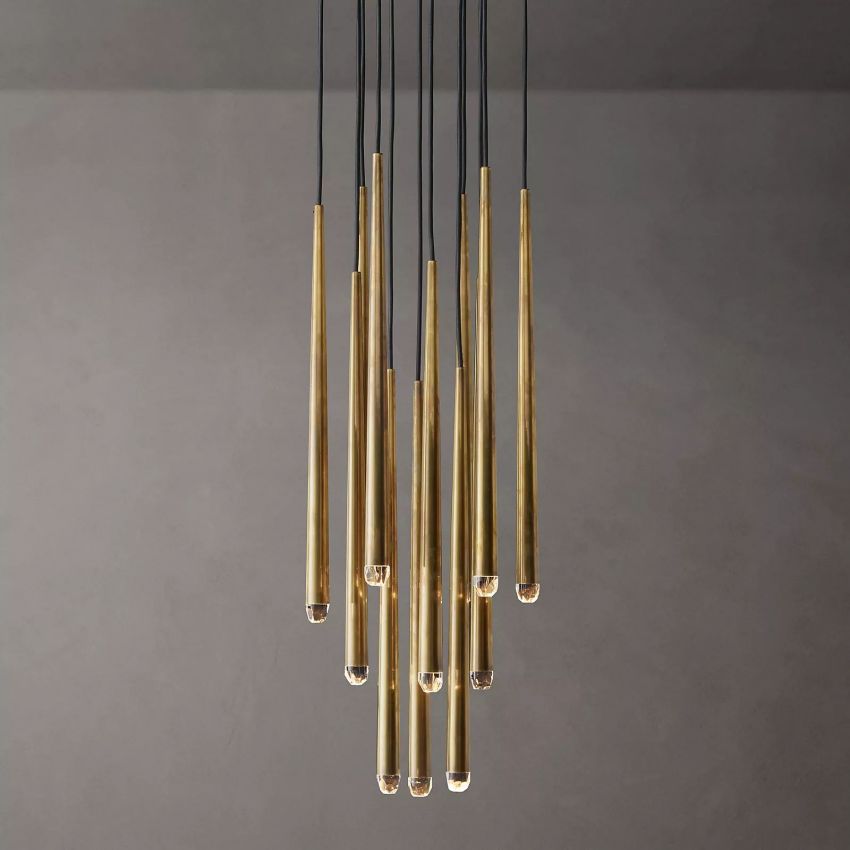 Aquitaine Faceted Cluster Round Chandelier 18"