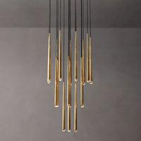 Aquitaine Faceted Cluster Round Chandelier 30"