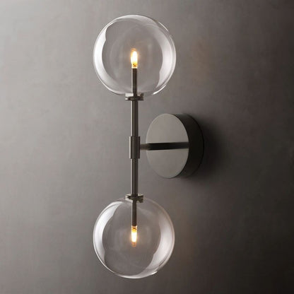 Lucelle Glass Globe Linear Wall Sconce