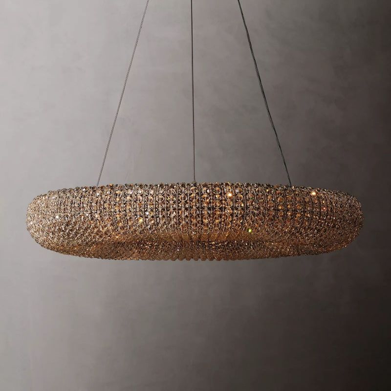Halo Stranded Crystal Round Chandelier 32"
